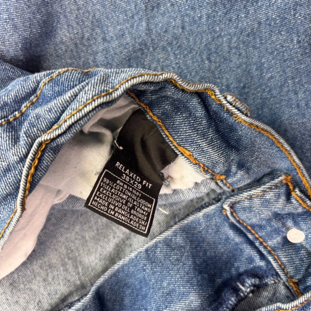 Architect Men's Relaxed Fit Jeans 38x30 Light Wash Blue Denim